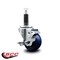 Service Caster 3'' Solid Poly Swivel 1'' Expanding Stem Caster with Brake SCC-EX20S314-SPUS-TLB-1 - alternate 4